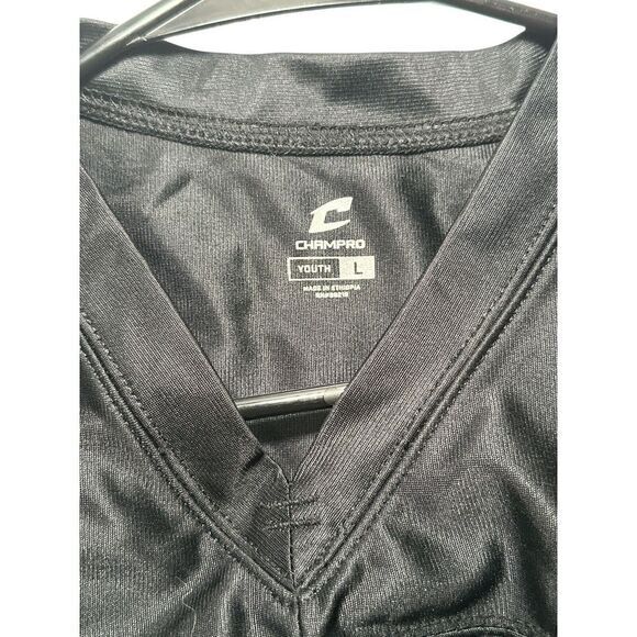 Champro Time Out Practice‎ (Blank) Black Football Jersey Youth Large Kids Sports - Picture 4 of 6